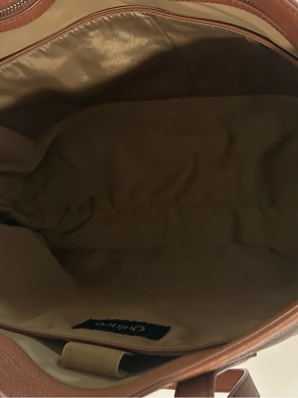 Quince Brown Leather Structured  Tote shoulder bag Large Everyday bag - Picture 10 of 13